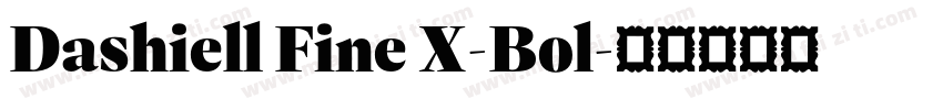 Dashiell Fine X-Bol字体转换
